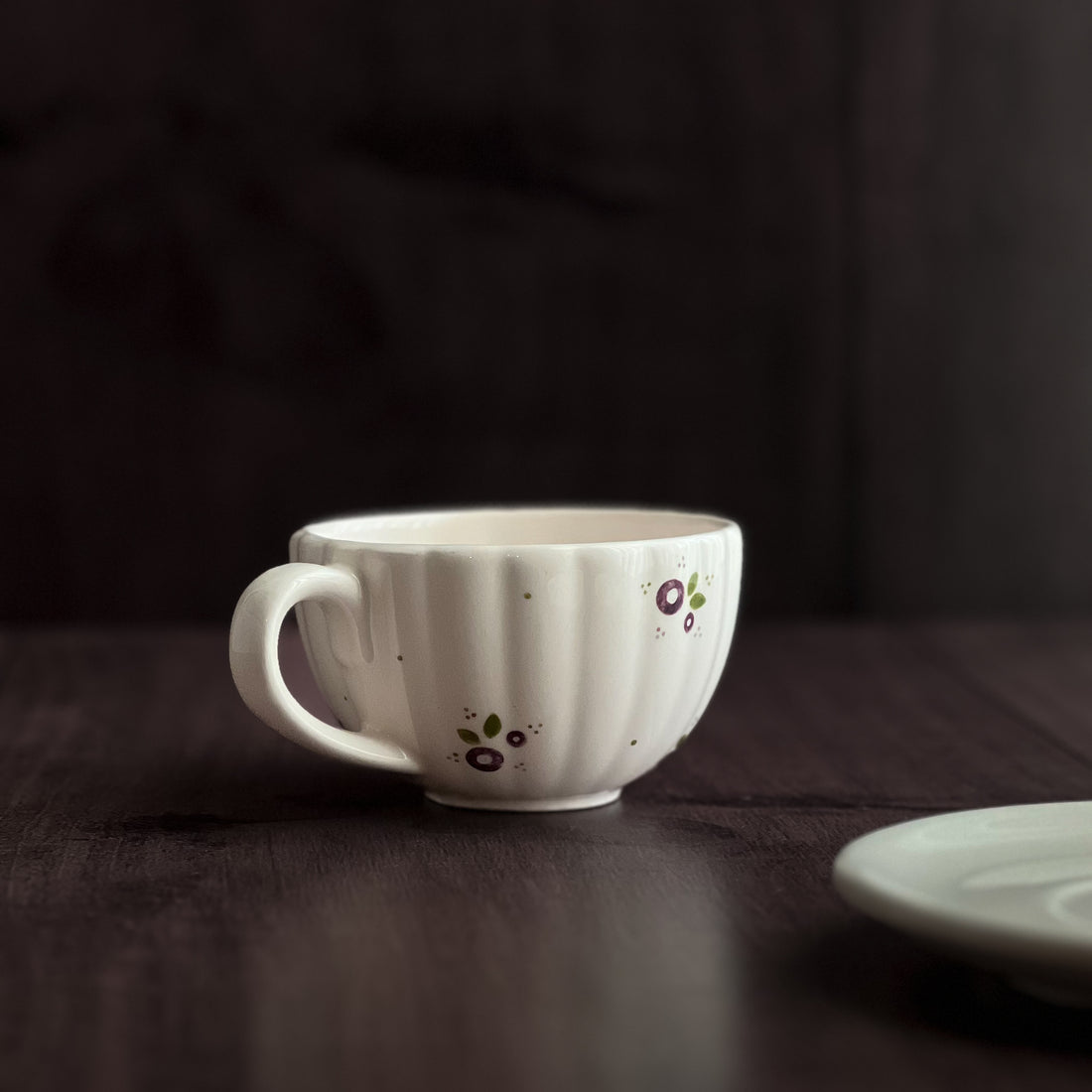 Lavender Flower Latte Cup