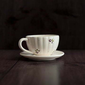 Lavender Flower Latte Cup