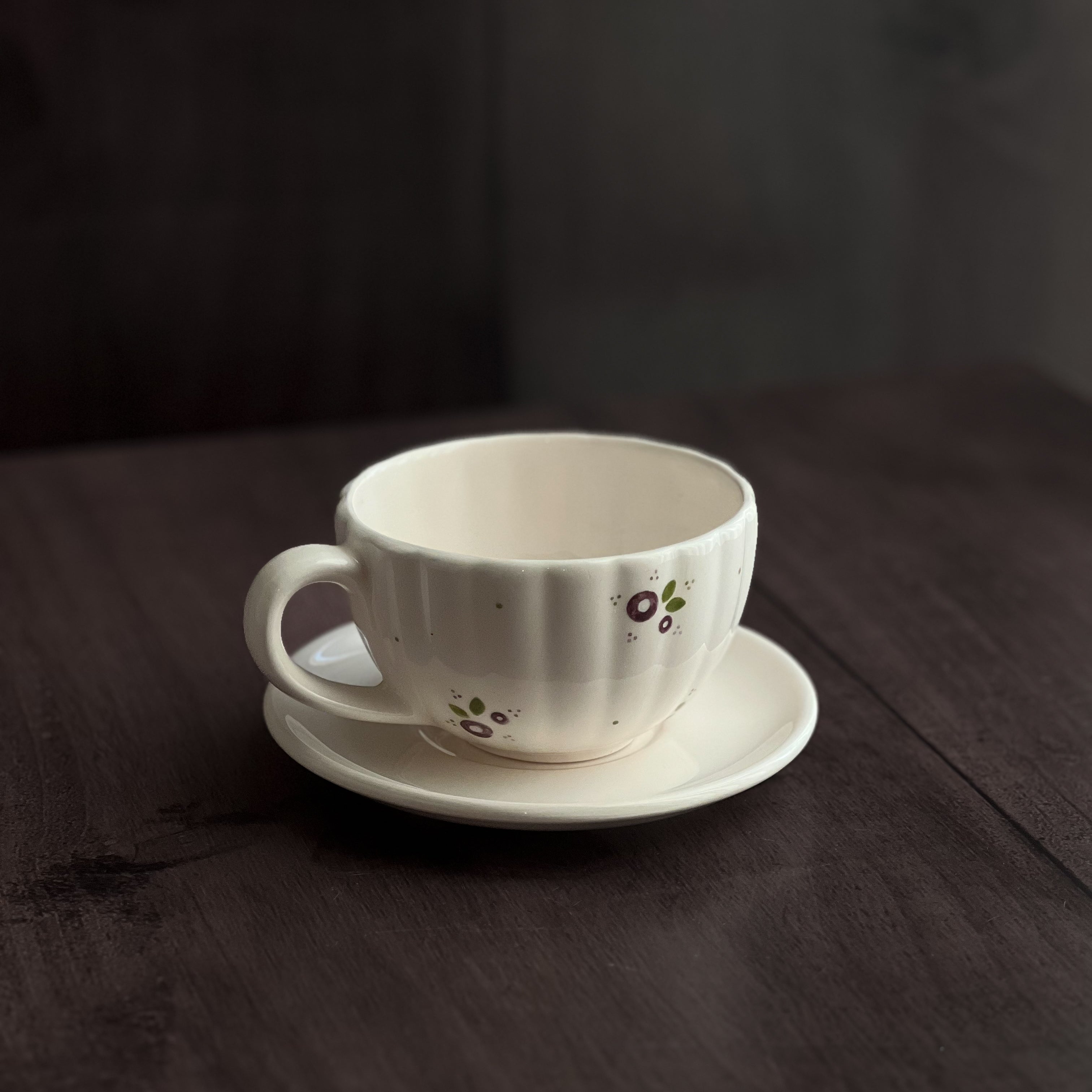 Lavender Flower Latte Cup
