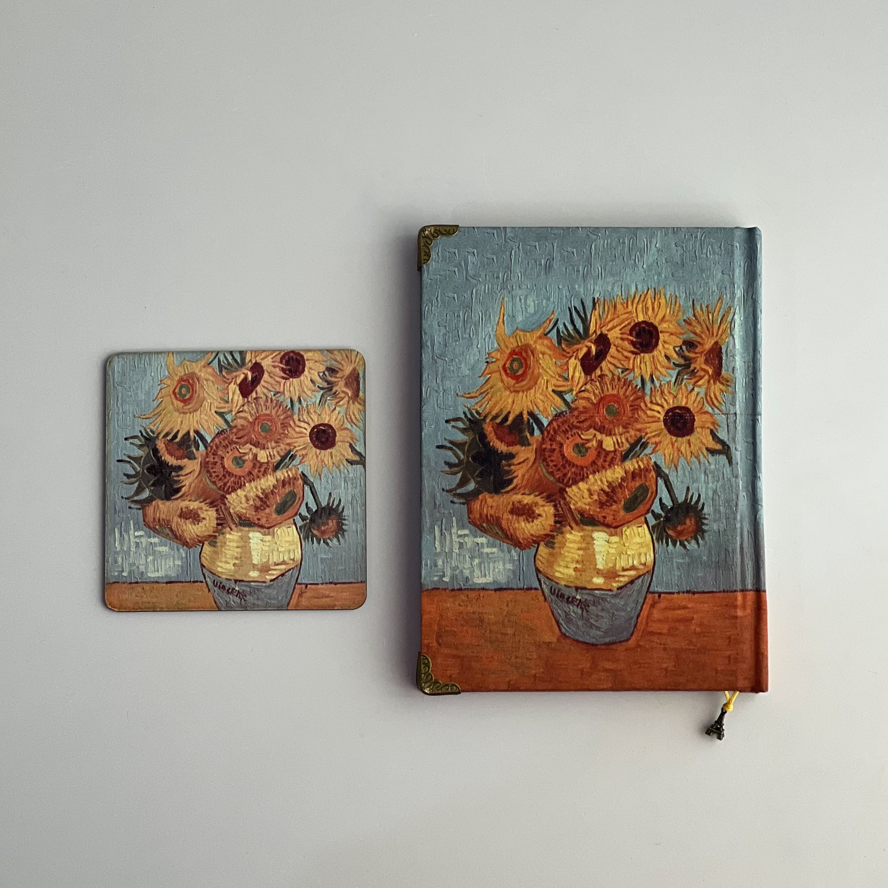 Vase with Twelve Sunflowers Notebook