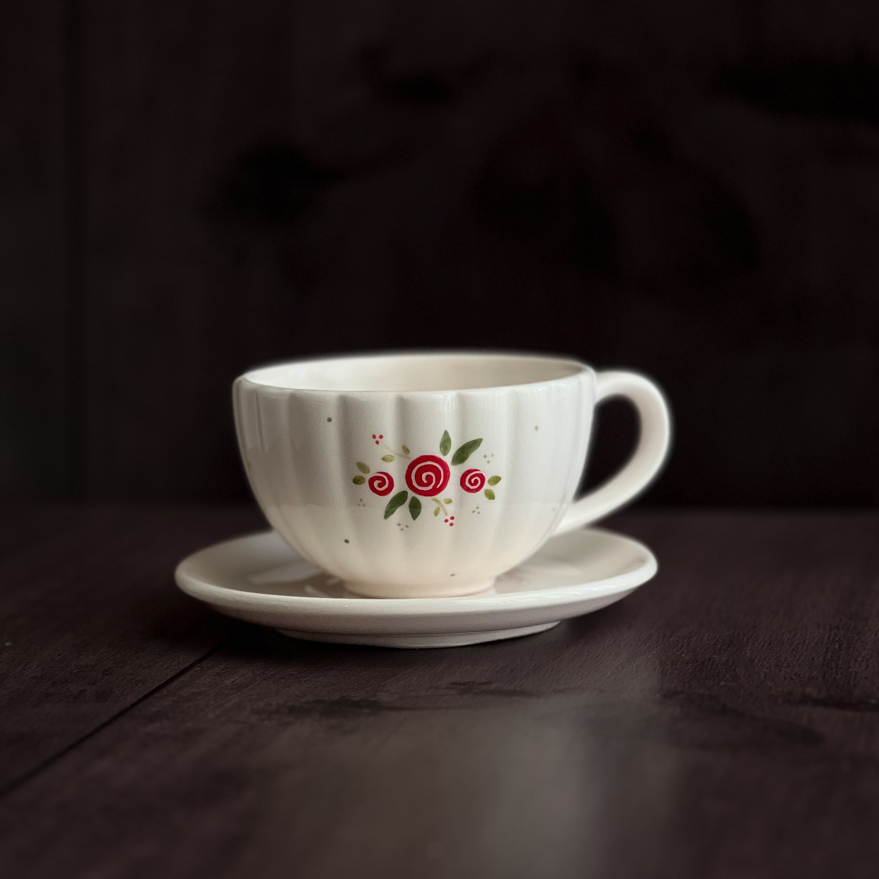 Flowers Latte Cup