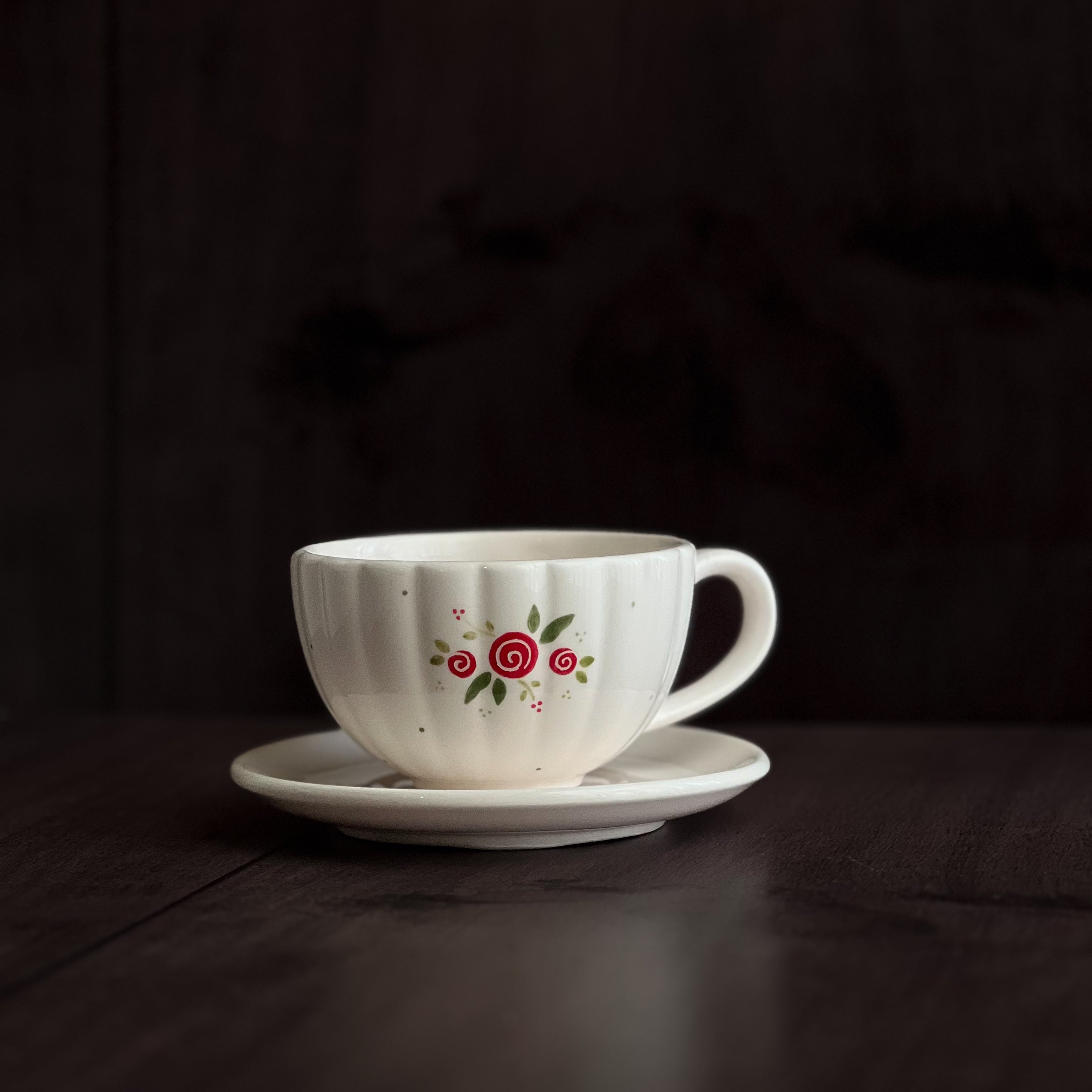 Flowers Latte Cup