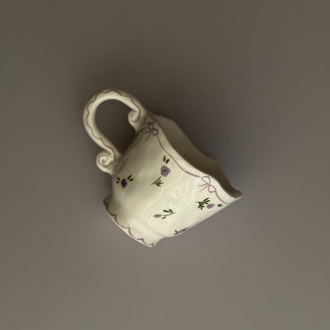 Lavender Roses Vintage Cup