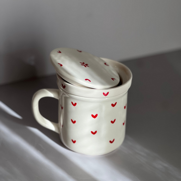 Hearts Mug With Stainer