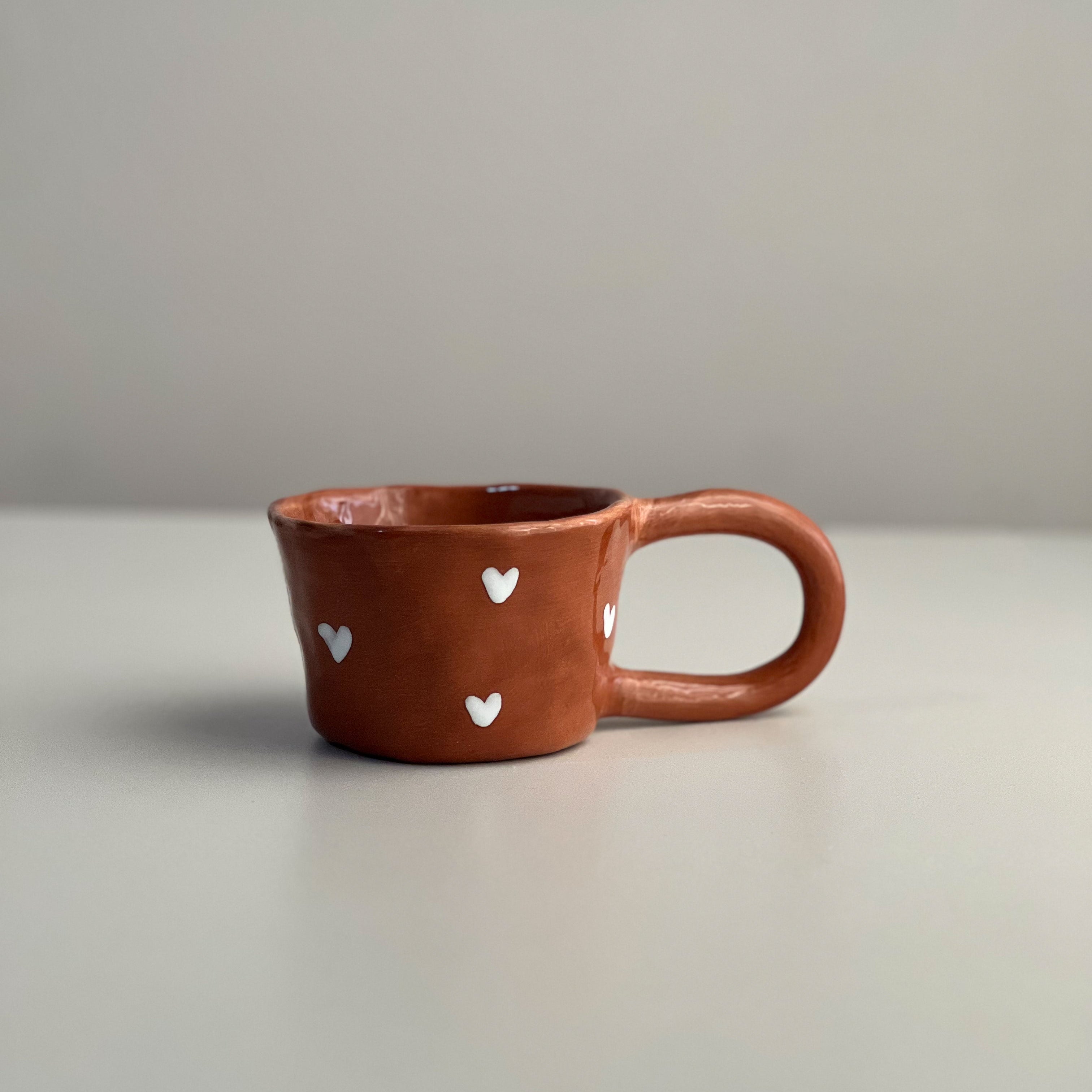 Brown Hearts Cup